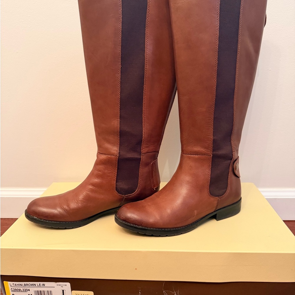 Franco Sarto Brown Knee Boots